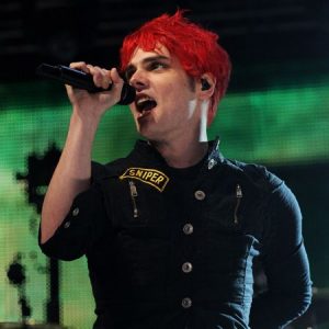 CARLISLE, ENGLAND - MAY 15: (UK TABLOID NEWSPAPERS OUT) Gerard Way of My Chemical Romance performs at Radio 1's Big Weekend 2011 at Carlisle Airport on May 15, 2011 in Carlisle, England. (Photo by Dave Hogan/Getty Images)